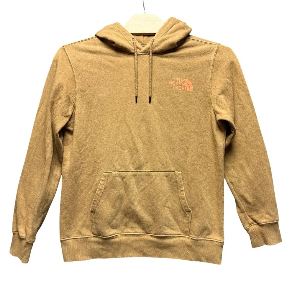 The North Face Mens Brown Mountain Graphic Pullover Hoodie Size M Regular Fit